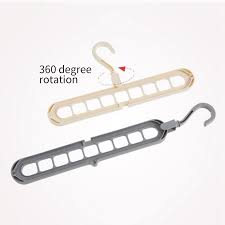 Placing four hooks will break this into 5 equal parts (draw a picture). Plastic Coat Hangers Rotating Standard Hanger For Drying And Storage 4pcs Magic Clothes Hangers Space Saving 9 Holes Multifunctional Cascading Hangers Non Slip Closet Hangers Organizer Hangers Home Kitchen Oambidestro Pt