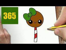 How to draw a cute donut with sugar. Comment Dessiner Cadeau De Noel Kawaii Etape Par Etape Dessins Kawaii Facile Youtube Lame Pint Dessin Kawaii 365 Dessins Dessin Anniversaire