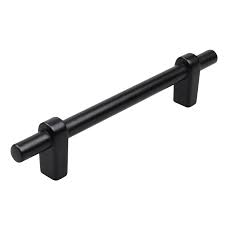 White cabinets also pair well with many popular styles, including farmhouse kitchen designs. Gliderite 4 25 Inch Cc Matte Black Euro T Bar Cabinet Handle Bar Pulls Pack Of 10 On Sale Overstock 26050791