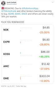 Some reactions centered on the perceived irony of the platform's name. Money Will Flow Into Bitcoin As Robinhood Restricts Gamestop Trading Max Keiser Barry Silbert