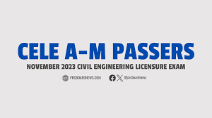 A-M PASSERS: November 2023 Civil Engineering board exam results