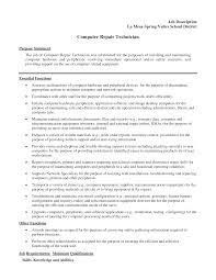 Computer Repair Technician Job Description How To Create A Computer Repair Technician Job Descriptio Computer Repair Job Description Template Job Description