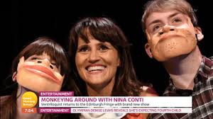 GMB viewers baffled as comedian Nina Conti appears in monkey suit before  strapping masks