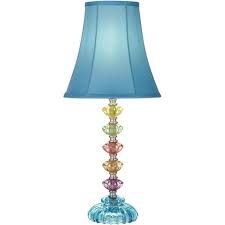 Free delivery and returns on ebay plus items for plus members. 360 Lighting Bohemian Accent Table Lamp Stacked Clear Colored Glass Teal Blue Bell Shade For Kids Room Bedroom Bedside Target