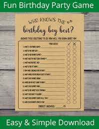 This is a multiple choice chemistry quiz on atoms that you may take online or print. Pin On Adult Birthday Party Games
