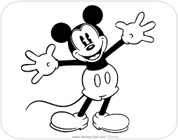 Mickey mouse coloring online is a cute game for all the girls and the boys, a game where you are going to color an image with mickey mouse, our hero from disney junior. Coloring Page Of Disney S Classic Mickey Mouse Mickey Mouse Coloring Pages Mouse Coloring Pages Mickey Coloring Pages