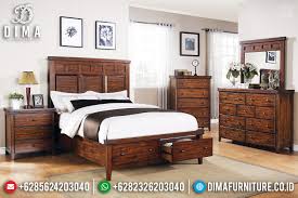 A bedroom is a room of a house mansion castle palace hotel dormitory apartment condominium duplex or townhouse where people sleep. Model Laci Tempat Tidur Minimalis Kayu Jati Furniture Jepara Klasik Ttj 0690