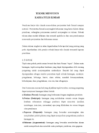 Berikut ini contoh karangan semi ilmiah. Karya Ilmiah Bentuk Semi Formal Cara Golden