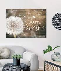 Home Wall Art Just Breathe V7 Wood Frame Ready To Hang In 2020 Home Wall Art Christian Wall Art Bedroom Wall Art