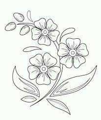 Pin By Any Helena On Fabric Painting Easy Flower Drawings Beautiful Flower Drawings Pretty Flower Drawing