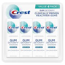 The cool wintergreen flavor leaves your. Crest Gum Detoxify Toothpaste Deep Clean 4 1 Oz 4 Pk Walmart Com Walmart Com
