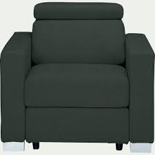Le fauteuil de salon confortable vous invite à la détente. Fauteuil En Tissu Avec Tetiere Relevable Anthracite Mauro Fauteuil Alinea