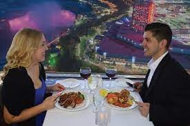 Revolving dining room niagara falls; Skylon Tower Revolving Dining Room Fallsview Boulevard Niagara Falls