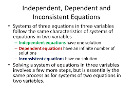 Solving Systems Of Linear Equations With 3 Variables To Solve For Three Variables We Need A System Of Three Independent Equations Ppt Download