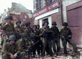 Us Army Soldiers From The 80th Infantry Division Gather Around Technician H C Medley Who Has Found An Accordion Us Army Soldier Us Army Infantry Army Infantry