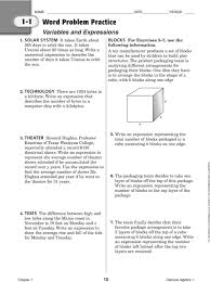 Grade 9 algebra word problems age problems with two unknowns or variables example. Glencoe Algebra 1 Chapter 8 3 Answer Key