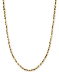 Two Tone Twisted Box Link Rope Chain Necklace 2 1 3mm In 14k Gold And White Gold Macys Com Gold Chain Necklace Necklace