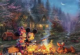 Check spelling or type a new query. Ceaco Thomas Kinkade Disney Collection Mickey And Minnie Sweetheart Fi I Love Puzzles