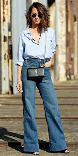 Calça Flare Esta Na Moda 2018 Cargo Ideias Fashion Estilo Jeans Office Looks