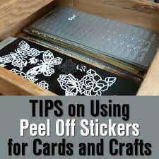 All our stickers are made here in our own uk factory where we are able to create bespoke orders as lo Using Peel Off Stickers For Card Making