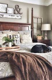 47 Most Popular Bedding For Farmhouse Bedroom Design Ideas And Decor Rustic Bedroom Furniture Rustic Bedroom Decor Rustic Master Bedroom
