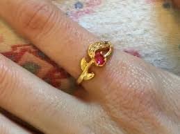 costume jewellery gold plated ring