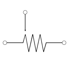 These questions & answers will help draw a schematic diagram showing a potentiometer being used as a simple variable resistor for. Potentiometer Schematic Symbol With White Background Wisc Online Oer