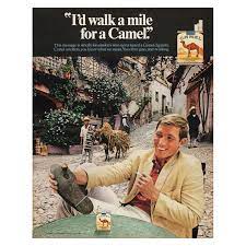 Can a data point at one site justify a sweeping generalization camels are mentioned as pack animals in the biblical stories of abraham, joseph, and jacob. 1969 Camel Cigarettes Vintage Ad I D Walk A Mile