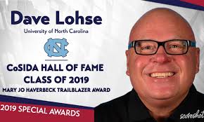 2019 Special Awards Salute: Dave Lohse (North Carolina), CoSIDA Hall of  Fame and Mary Jo Haverbeck Trailblazer Award