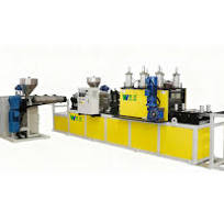 Línea de extrusión de doble tornillo cónico WPC (dos etapas ...