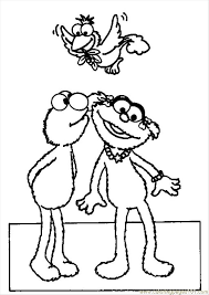 There are tons of great resources for free printable color pages online. Elmo Zoe Kiss Coloring Page Coloring Page For Kids Free Sesame Street Printable Coloring Pages Online For Kids Coloringpages101 Com Coloring Pages For Kids