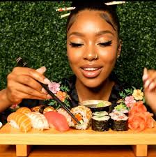 Ashley Eating Videos Sushi