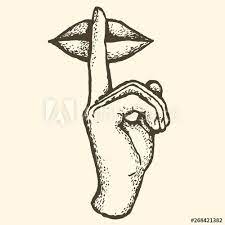 Sign Silence Hand Finger Symbol Tattoo Lips Kiss In 2021 Silence Tattoo Lip Tattoos Symbol Tattoos
