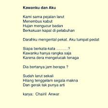 Tema pada puisi aku karya chairil anwar adalah menggambarkan kegigihan dan semangat perjuangan untuk membebaskan diri dari belenggu penjajahan, dan semangat hidup seseorang yang ingin selalu memperjuangkan haknya tanpa merugikan orang lain, walaupun banyak rintangan yang ia hadapi. Puisi Tentang Aku Karya Chairil Anwar Cikimm Com