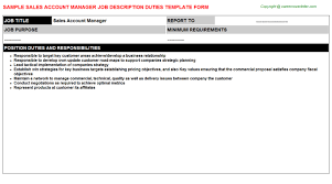A compelling property manager job posting doesn't need to be complicated. Sales Account Manager Career Templates Examples