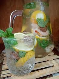 Daun pudina ~ terpulang berapa helai. Resepi Air Detox Serai Lemon Soda