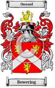 Bowering Name Meaning, Family History, Family Crest & Coats of Arms