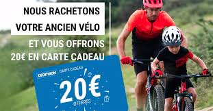 Jau kopš 1976.gada mēs, decathlon, no sirds ticam, ka sports uzlabo dzīves. Decathlon Occasions Rachat Velo 20 Offerts En Carte Cadeau