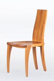 Dining Chair In Solid Cherry Wood With Scandinavian Modern Etsy Chair Design Modern Dining Chairs Solid Wood Chairs
