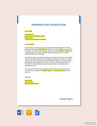 Application for the position of fashion stylist. Free Fashion Stylist Cover Letter Template Google Docs Word Template Net Lettering Cover Letter Template Free Cover Letter Template