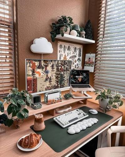 23+ Cozy, Chic & Inspiring Desk Decor Ideas For Your Home Office — ASHLINA KAPOSTA