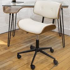 Lumisource Lombardi Adjustable Office Chair In Cream Walnut Nebraska Furniture Mart En 2020 Casas