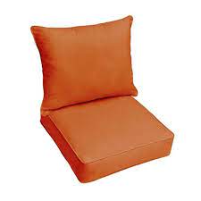 22w x 44d x 3h inches. Sunbrella Outdoor Seat Cushions Rust Orange Target