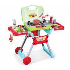 Deluxe Kitchen Bbq Pretend Play Grill Set W Light And Sound 29 X 12 X 27 Walmart Com In 2021 Bbq Grill Set Grill Set Portable Bbq
