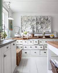 61 brilliant small kitchen ideas you're sure to love 32. Shabby Chic Country Kitchen Design For Creative Renovators Chic Kitchen Freestanding Kitchen Country Kitchen Designs
