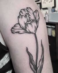 Fancy Tulip Tattoo Ink Tattoo Rose Rib Tattoos