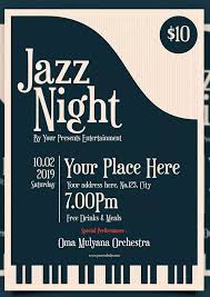 Jazz Night Flyer By Setiadikaryapertiwi On Envato Elements Event Poster Design Concert Poster Design Minimalist Poster Design
