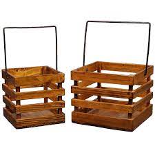 These would make great gift ideas for family or friends, i made them as gift and they loved them! Wholesale French Style Wooden Hanging Basket With Metal Handle Buy Wooden Basket Wooden Hanging Basket Wood Basket For Flower And Fruit Product On Alibaba Com