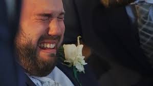 Wheelchair-bound groom bursts into tears when he sees his bride