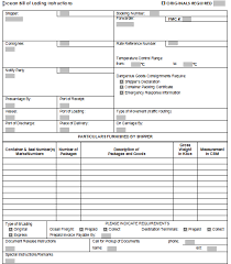Bill Of Lading Template 8 Printable Word Pdf Formats Bill Of Lading Template Google Templates